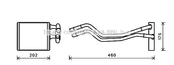 AVA QUALITY COOLING Теплообменник, отопление салона FD6455